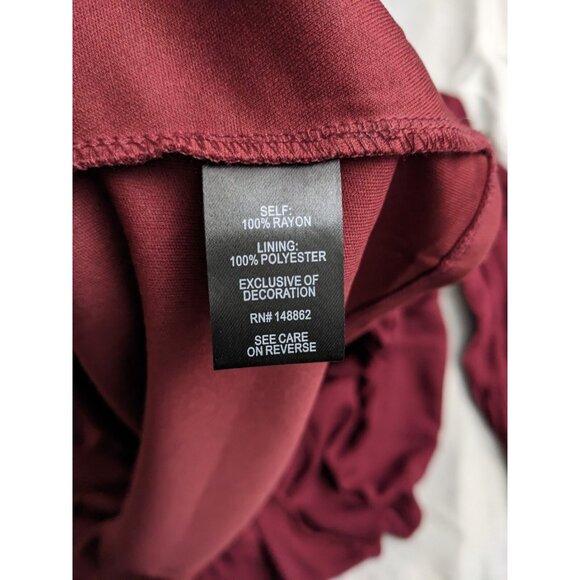 Torrid Dress Red Gauze Boho Skater Lined Flowy Bell Sleeve Womens Size 3X - Picture 9 of 16